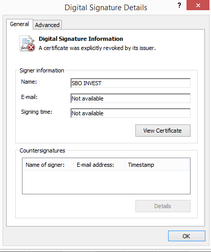 Fraudulent purchases of digitals certificates through executive impersonation