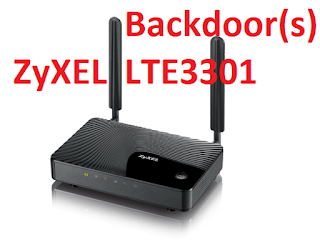 Expert found Backdoor credentials in ZyXEL LTE3301 M209