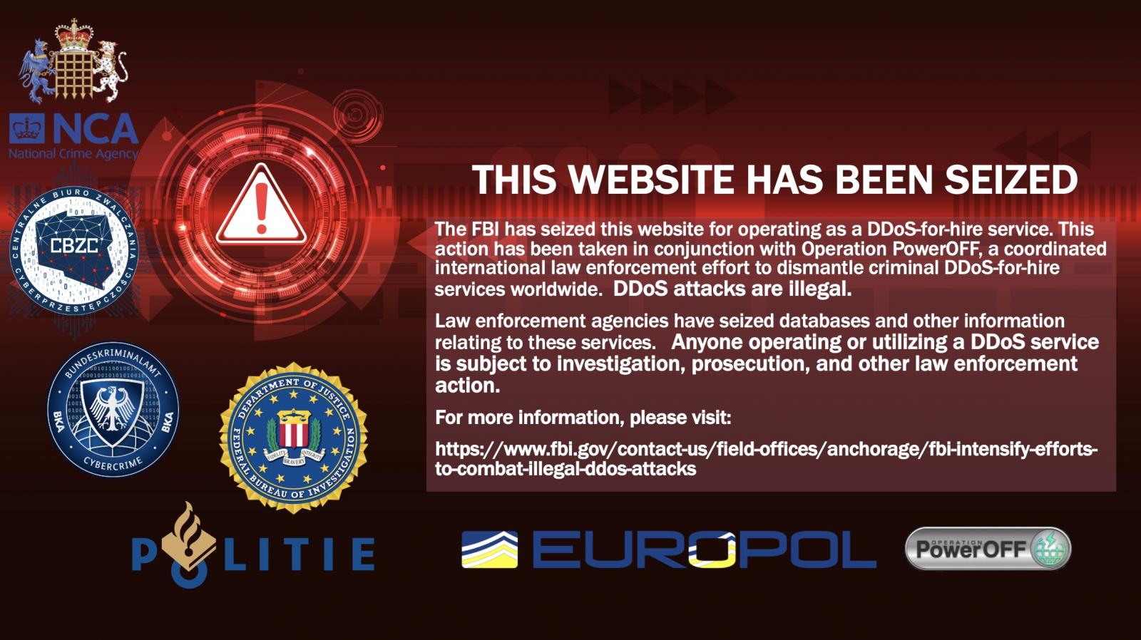 FBI seized 48 domains linked to DDoS-for-Hire service platforms