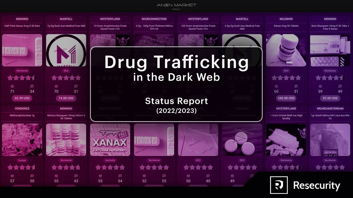 <strong>Resecurity Released a Status Report on Drug Trafficking in the Dark Web (2022-2023)</strong>