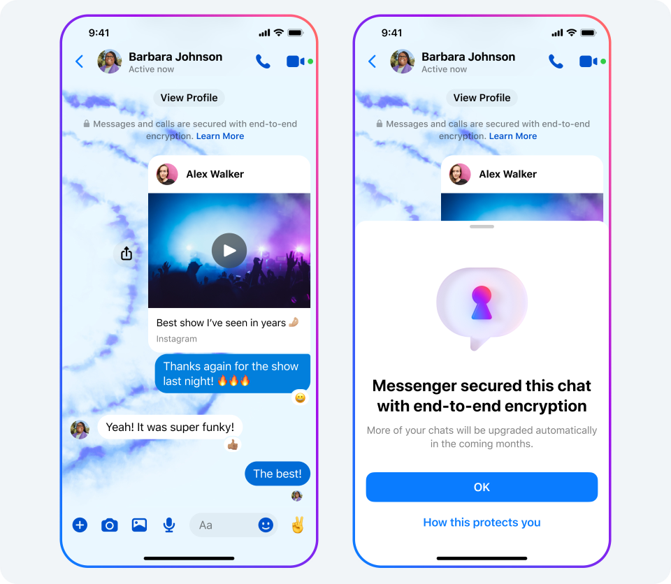 Meta Platforms expands features for EE2E on Messenger App