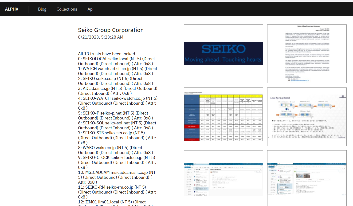 BlackCat ransomware group claims the hack of Seiko network