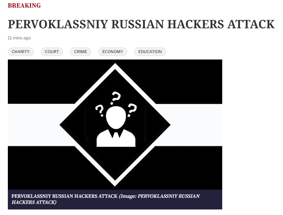 Russian hackers defaced British newspaper websites