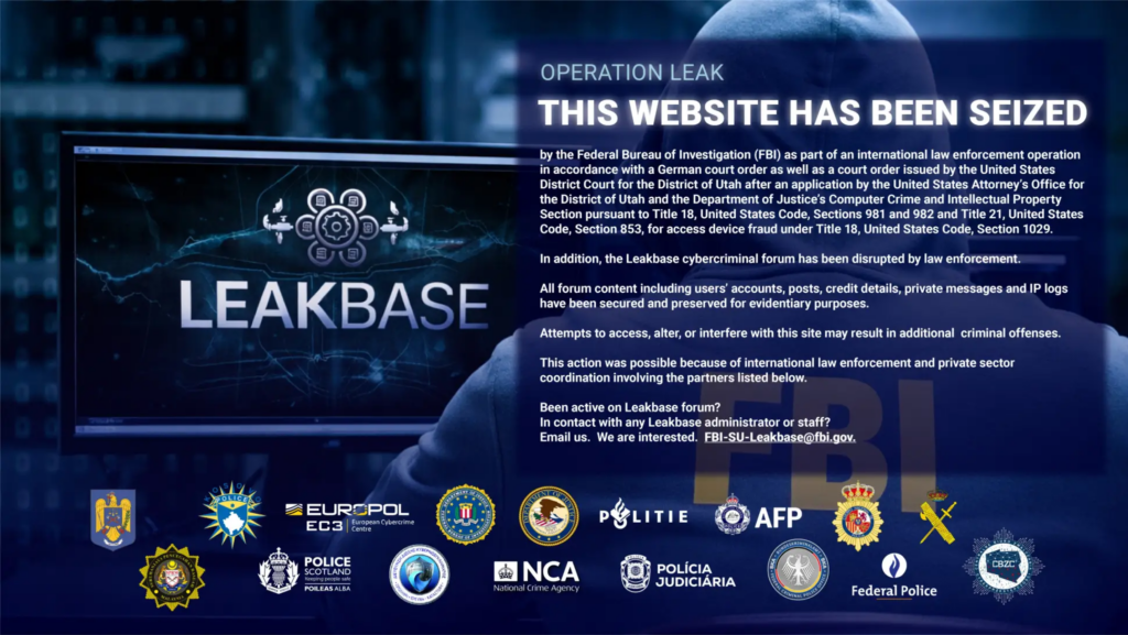 Operation Leak: FBI and Europol dismantle LeakBase Cybercrime forum